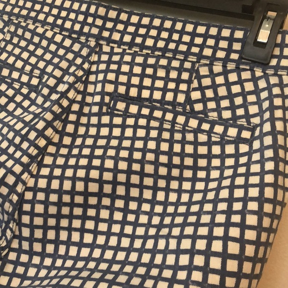 TORY BURCH CAPRIS | Blue Haven Plaid Capris | size 28 - Picture 4 of 11